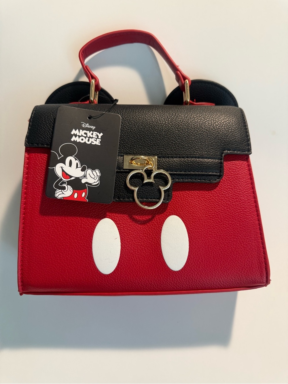 Disney Red and Black Mickey Mouse Top-Handle Satchel